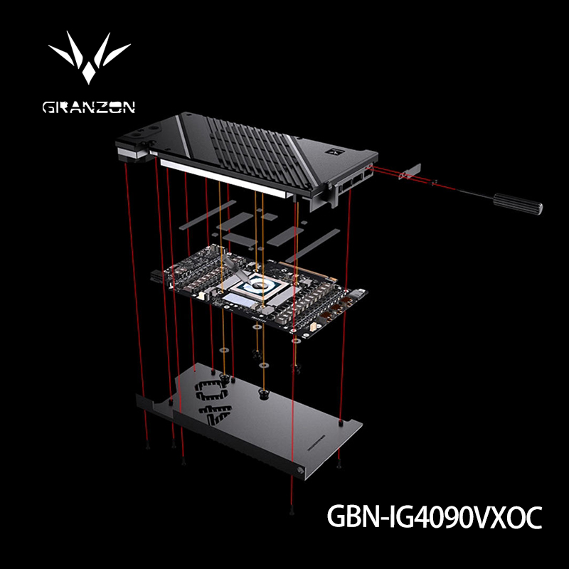 Rtx 4090 Water Block Full Cover - Granzon Water Block for Colorful IGame