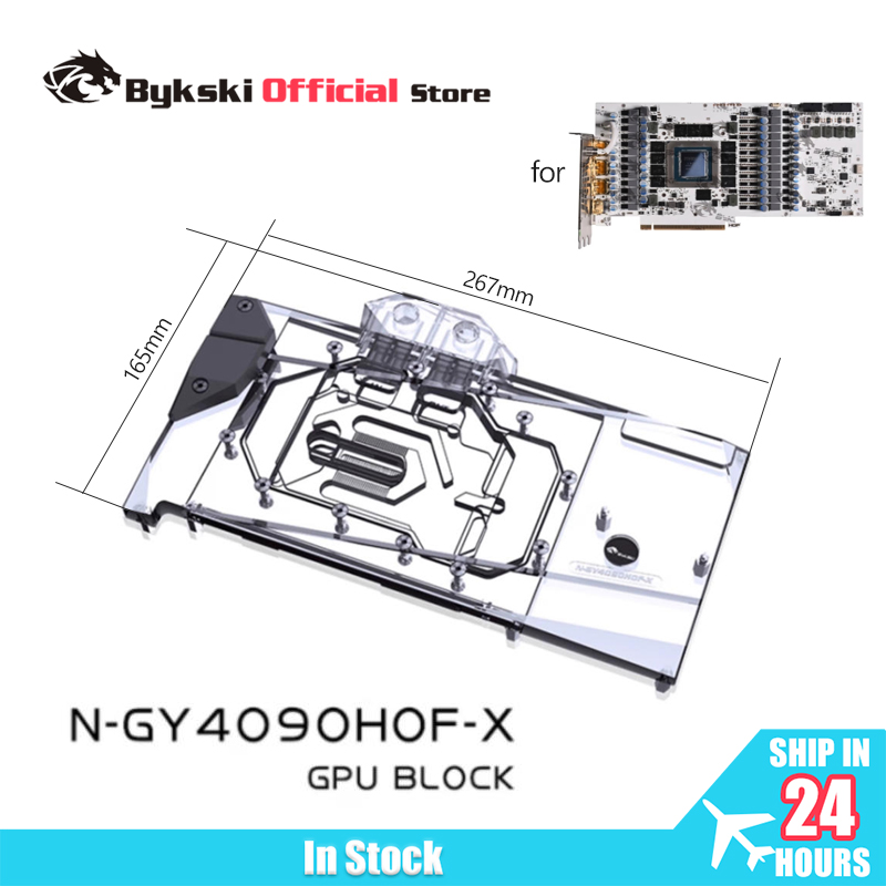 Rtx 4090 Water Block Full Cover - Bykski N-GY4090HOF-X GPU Block Use for