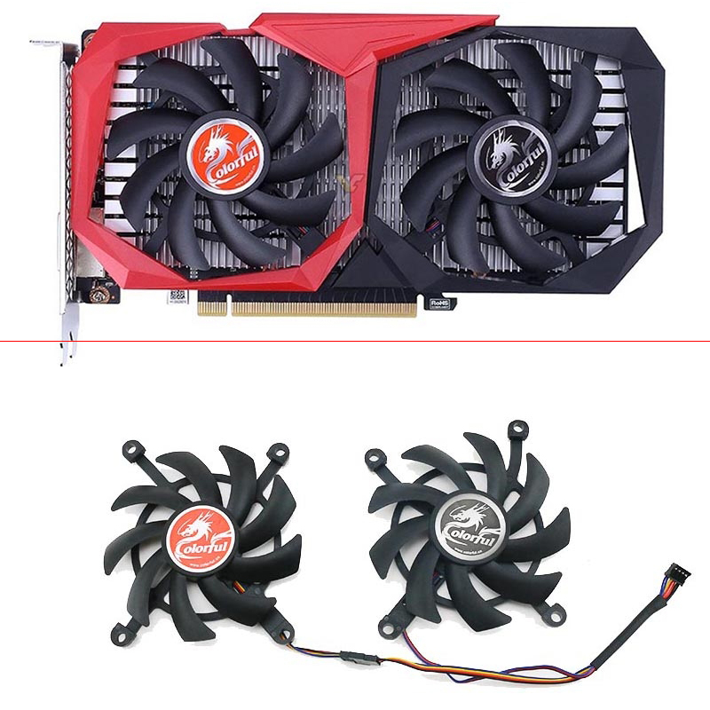 Rtx 4080 Super 16Gb - 2pcs NEW 85MM 4PIN 12V Cooling