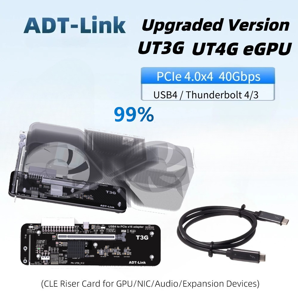 Gpu External Dock Egpu Thunderbolt 4 - Upgraded UT4G UT3G EGPU Thunderbolt 4