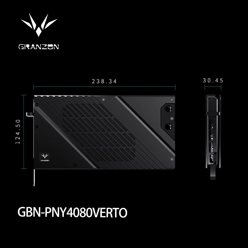 Rtx 4080 Water Cooling Block - Granzon GBN-PNY4080VERTO Water Block for PNY