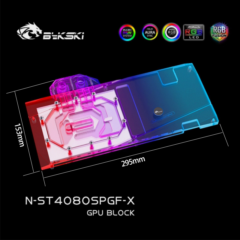 Rtx 4080 Super 16Gb - Bykski N-ST4080SPGF-X GPU Block for Zotac
