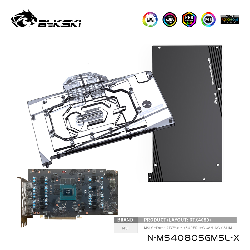 Rtx 4080 Water Cooling Block - Bykski Water Block For MSI Geforce