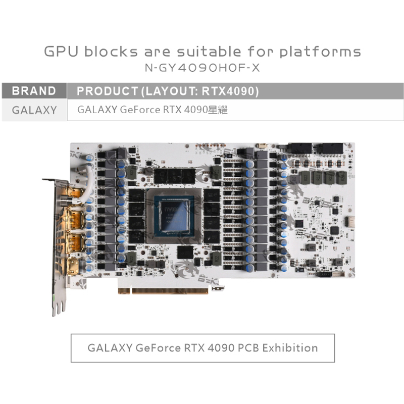 Bykski N-GY4090HOF-X GPU Block - Rtx 4090 Water Block Full Cover review and price
