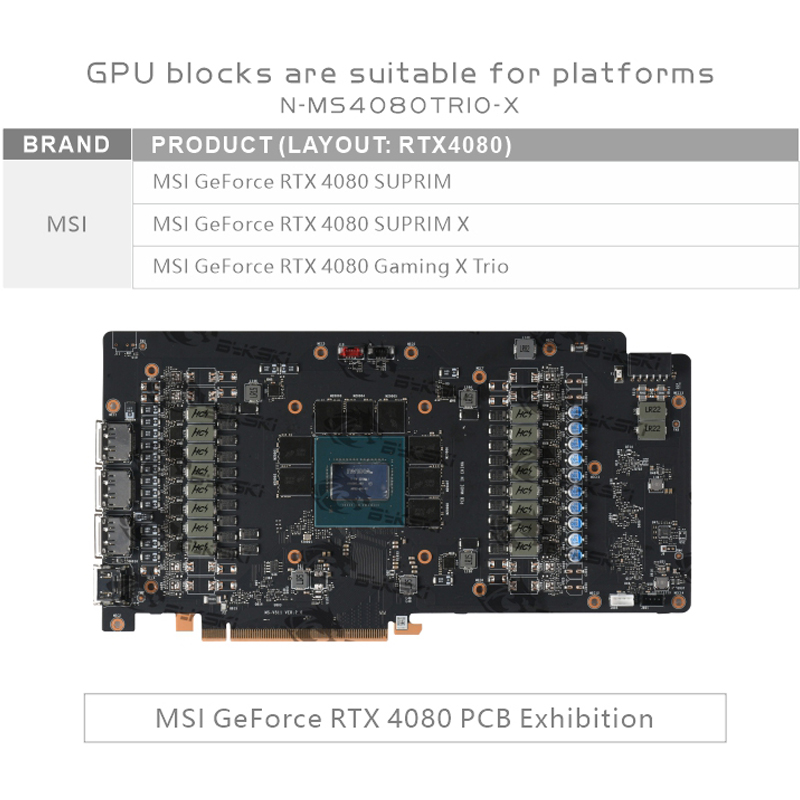 Bykski GPU Block for MSI RTX 4 - Rtx 4080 Water Cooling Block review and price