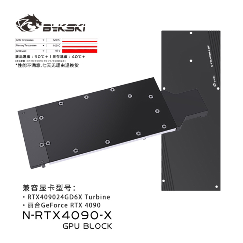 Bykski GPU Water Block Use for - Rtx 4090 Water Block Full Cover review and price