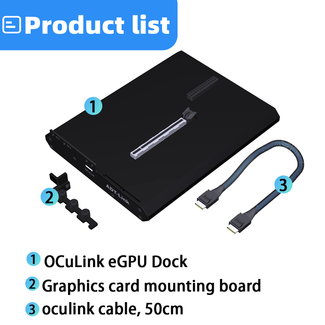 OCuLink eGPU Dock PCIe 4.0 X4  - Oculink Gpu Dock Station review and price